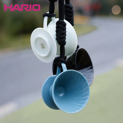 HARIO迷你陶瓷咖啡杯挂脖随行杯