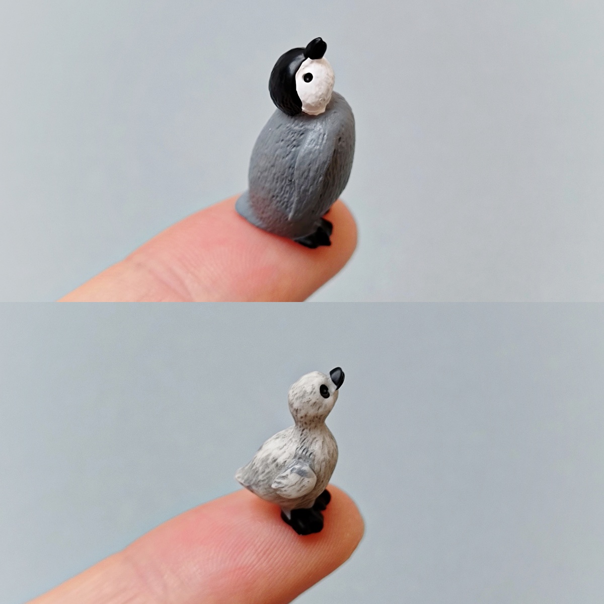 微缩迷你小企鹅小天鹅模型小摆件