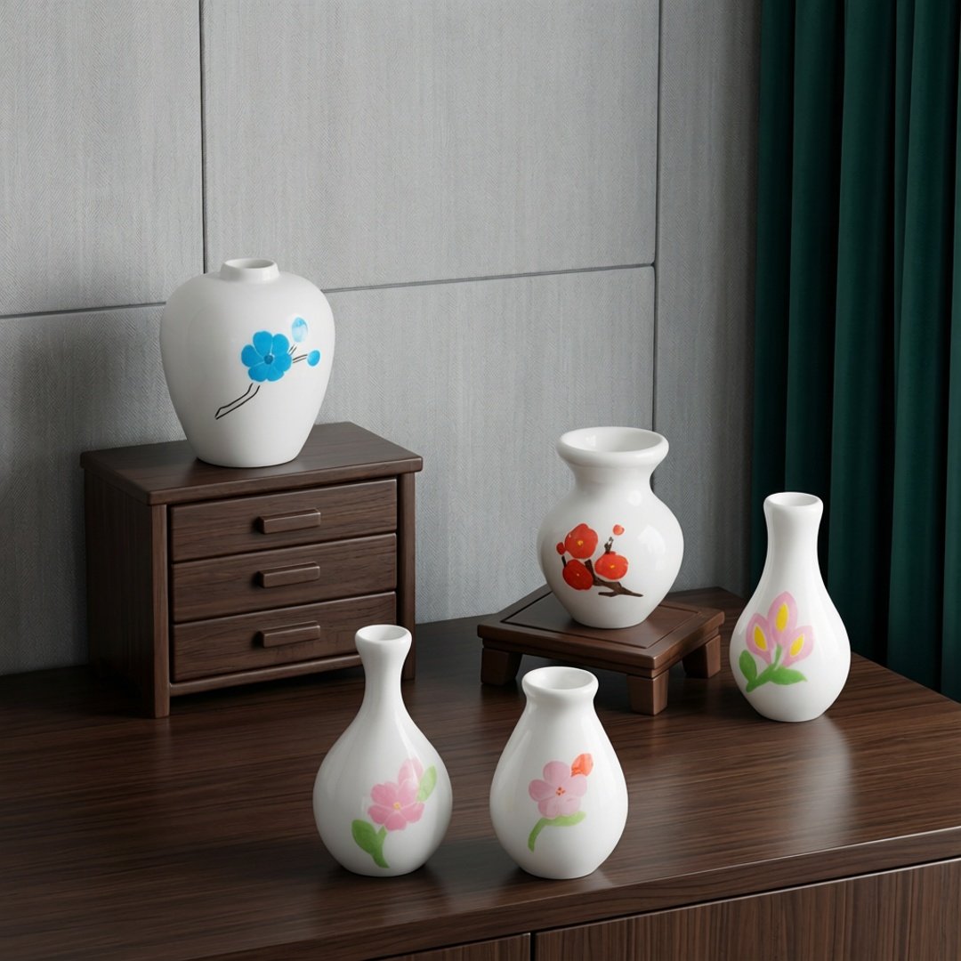 微景观仿真简约精美花瓶 娃娃屋家居场景diy装饰 桌面车载小摆件,玩具/童车/益智/积木/模型,奶油胶/树脂DIY配件,淘宝优惠券,粉丝福利购,淘宝优惠卷