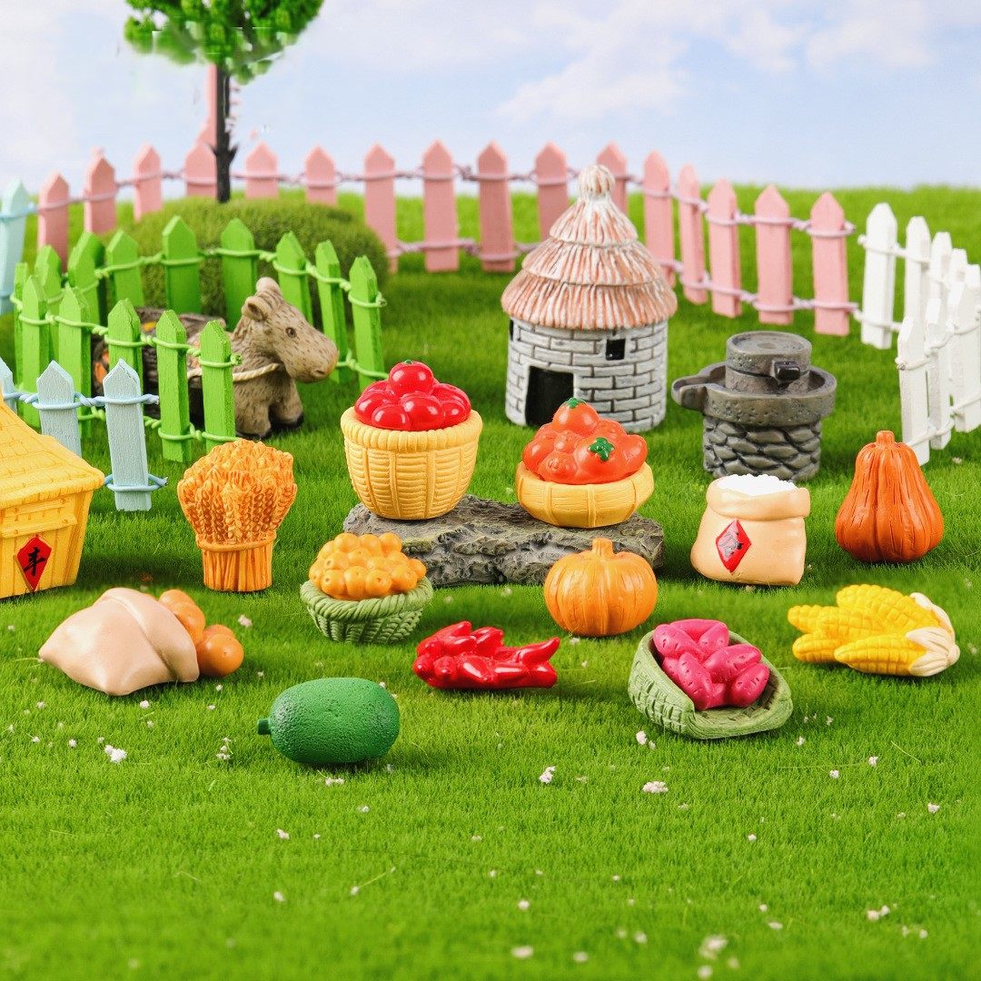 苔藓微景观创意摆件 田园秋日丰收季菜园DIY装饰品配件桌面小摆件,玩具/童车/益智/积木/模型,奶油胶/树脂DIY配件,淘宝优惠券,粉丝福利购,淘宝优惠卷