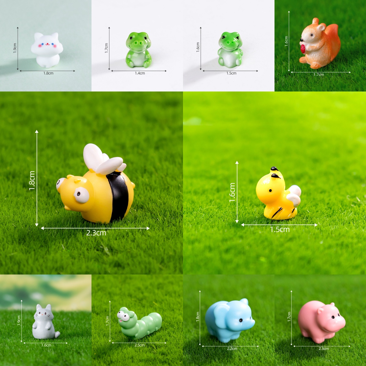 微景观仿真小动物公仔造景装饰品