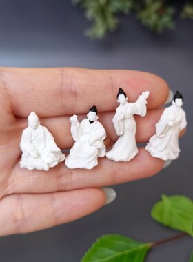 微景观仿真古风微缩迷你小人模型
