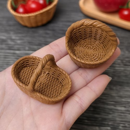 仿真食玩篮子面包筐水果筐提篮