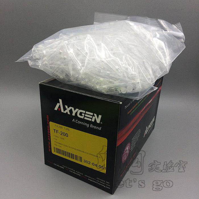 爱思进 200ul带滤芯袋装吸头 Axygen TF-200  1000支/盒 10盒/箱