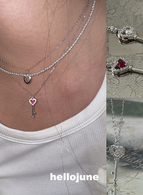 hellojune S925银 钥匙项链