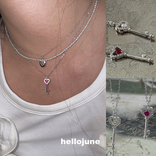 hellojune S925银 钥匙项链