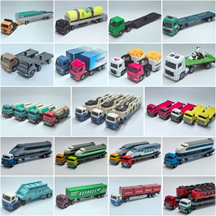 二手tomy多美卡小比例长车火车运输车半挂车新干线日野三菱五十铃