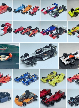 二手1/64左右六轮F1赛车模型风火轮法拉利迈凯轮红牛车队本田车队