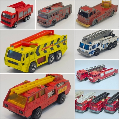 二手风火轮 领航员 火柴盒 小比例消防车 HOT WHEELS