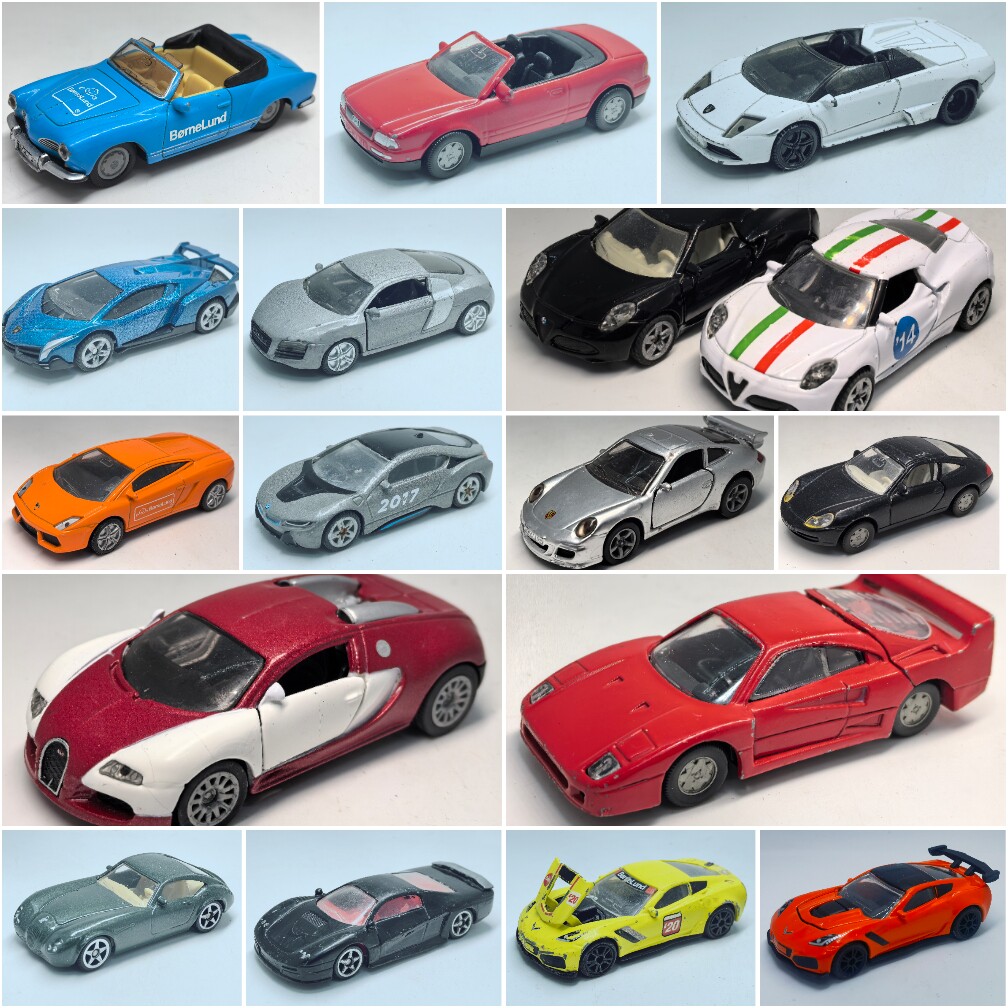 1/64以上二手大比例仕高siku跑车保时捷宝马法拉利兰博基尼大众