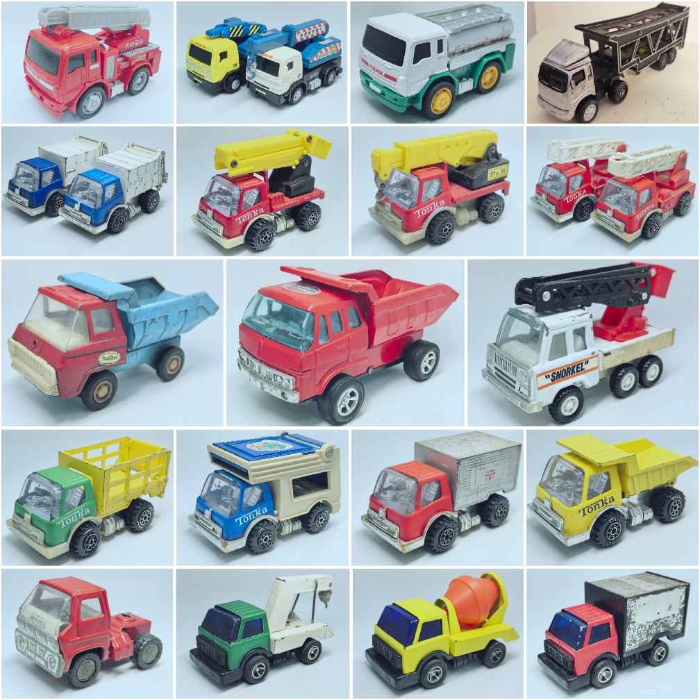 二手 Tonka 玩具车 水泥罐 翻斗车 垃圾车 工程车 消防车
