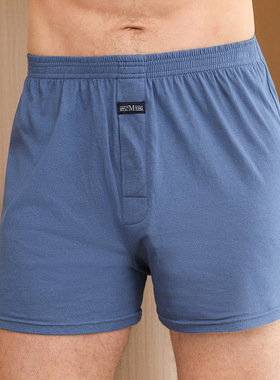 宽松平角裤Mens cotton underwear loose boxer shorts四角内裤