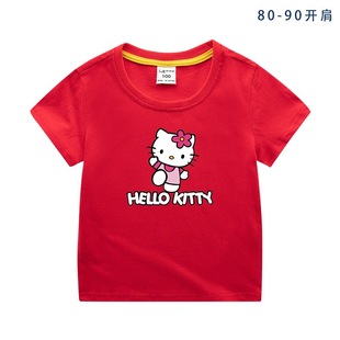 儿童hellokitty凯蒂猫男女童短袖 棉T恤薄款 KT猫女孩童装 夏季 上衣t