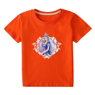 男女童针织棉短袖 T恤卡通体恤衫 上衣精灵梦叶罗丽童装 儿童女夏装