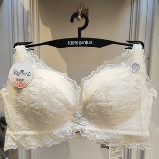 100%感觉百分百内衣平胸小胸a杯蕾丝边舒适性感甜美少女文胸2532