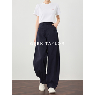 美式 弯刀裤 女香蕉裤 GEEK 休闲长裤 梨形救星 镰刀阔腿裤 TAYLOR