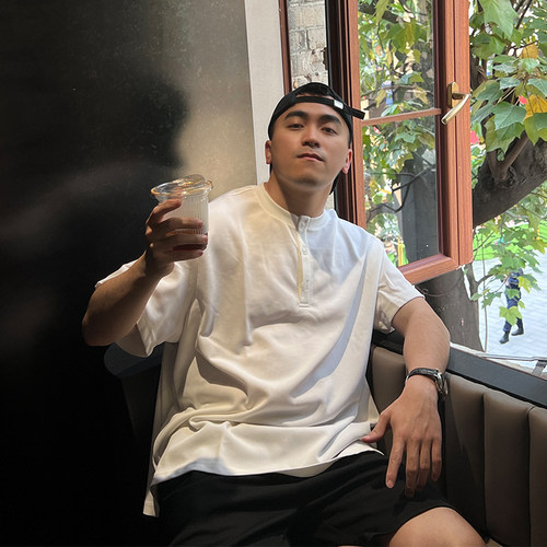 FFMR显气质夏季薄款亨利领T恤