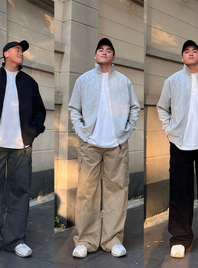 FFMR美式街头口袋工装裤男秋季宽松阔腿户外登山裤直筒休闲长裤男