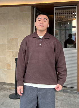 FFMR【美拉德翻领Polo衫】2025冬季重磅保暖高领弹性针织毛衣男