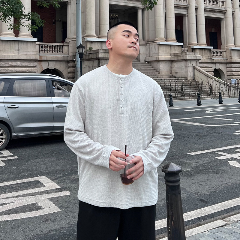 FFMR高级显气质针织亨利领T恤