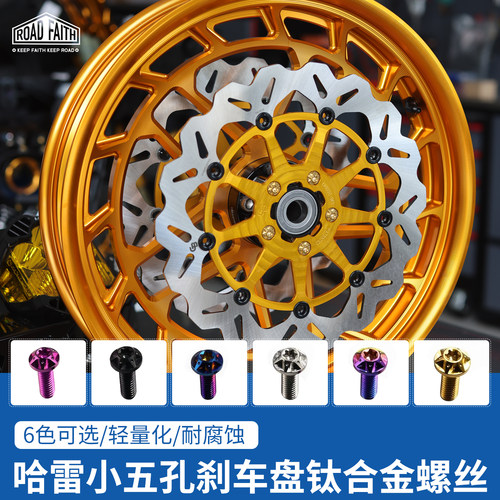 适用于哈雷软尾滑翔刹车盘螺丝