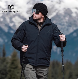 爱默生25新“麝牛”战术棉服户外登山滑雪防寒保暖棉衣迷彩外套男