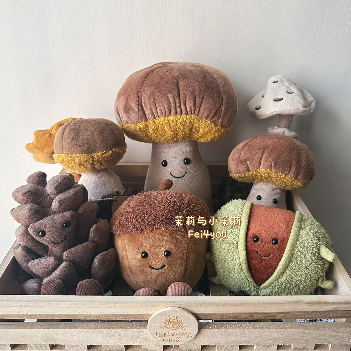 jellycat橡果毛绒玩具可爱