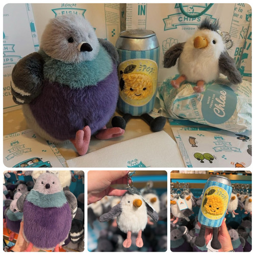 JELLYCAT柠檬汽水海鸥挂件鸽子