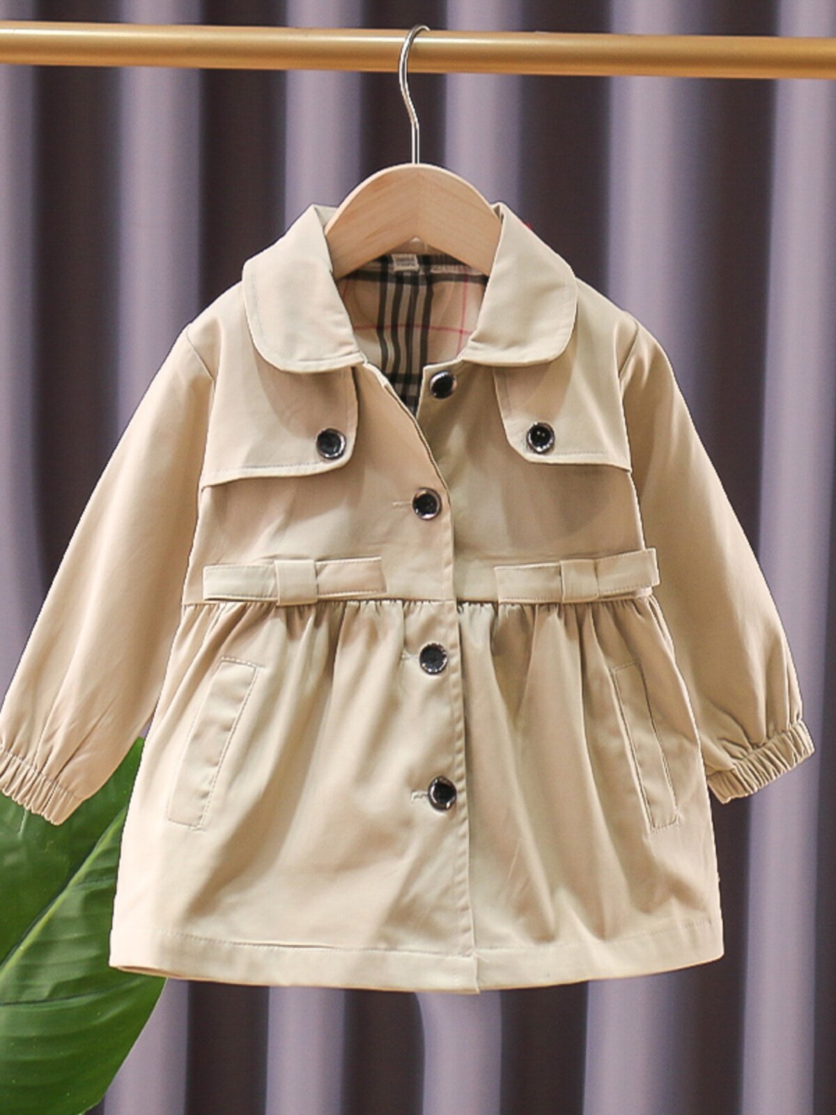 여아용 윈드 브레이커 재킷 어린이 2024 새로운 중장형 한국 ??스타일 가을 옷  유행 어린이 봄 가을