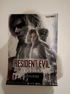 ns2生化危机9 仁王3 三国无双起源 海报正品周边宣传全新有海报筒