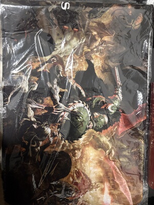 Ps5 游戏 doom 毁灭战士 黑暗时代限定版鼠标垫 全新未拆封正品
