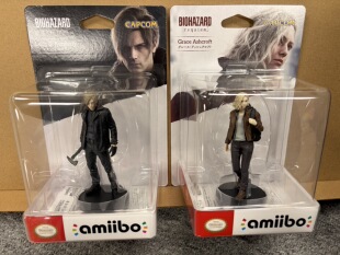 现货 官方正版amiibo手办生化危机9格蕾丝 里昂 安魂曲全新原装