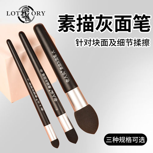 老人头素描灰面笔美术生揉擦笔