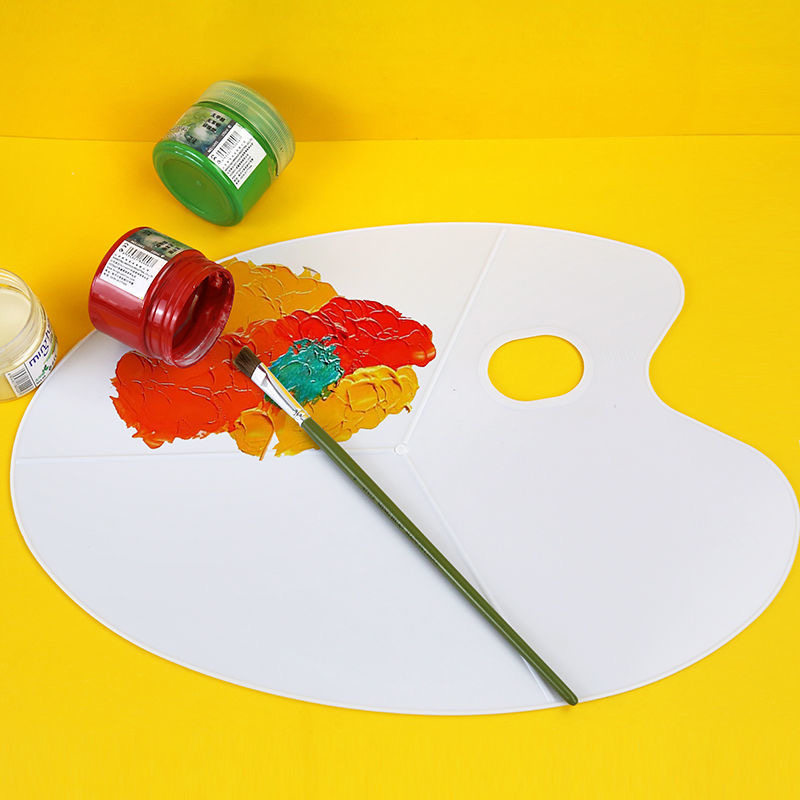 明华605A美术调色板学生大号水粉丙烯水彩颜料椭圆便携水粉调色盘,文具电教/文化用品/商务用品,调色盒,淘宝优惠券,粉丝福利购,淘宝优惠卷