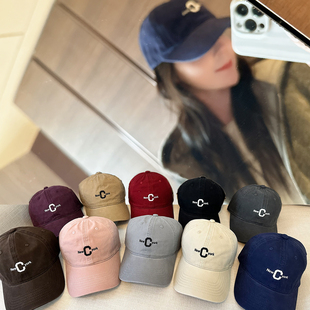 四季通用刺绣欧美INS加肥帽顶加宽帽遮巨修饰脸型男女通用棒球帽