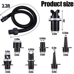 热销sup充气船冲锋舟充气床冲浪板气阀电动泵用螺旋式 多功能