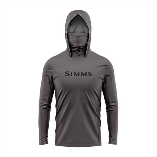 SIMMS连帽钓鱼服路亚防晒衣男士面罩冰丝长袖垂钓服速干透气薄款
