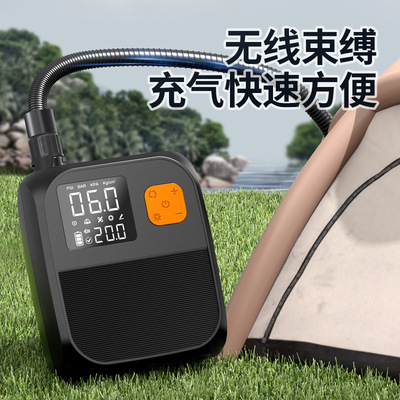 冲锋舟皮艇浆板SUP充气泵船帐篷气垫浮台户外高压电动车载充气泵