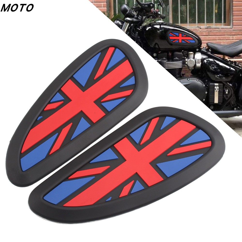 适用凯旋T100 T120 Bobber Street Speed Twin改装复古车油箱侧贴