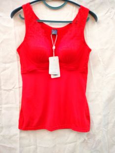 冬季网纱加绒带文胸保暖背心塑身衣厚杯加大加肥