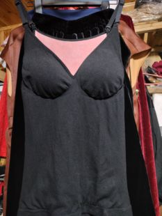 冬季加绒吊带背心保暖背心内衣,肩带可拆可调节,胸垫可取