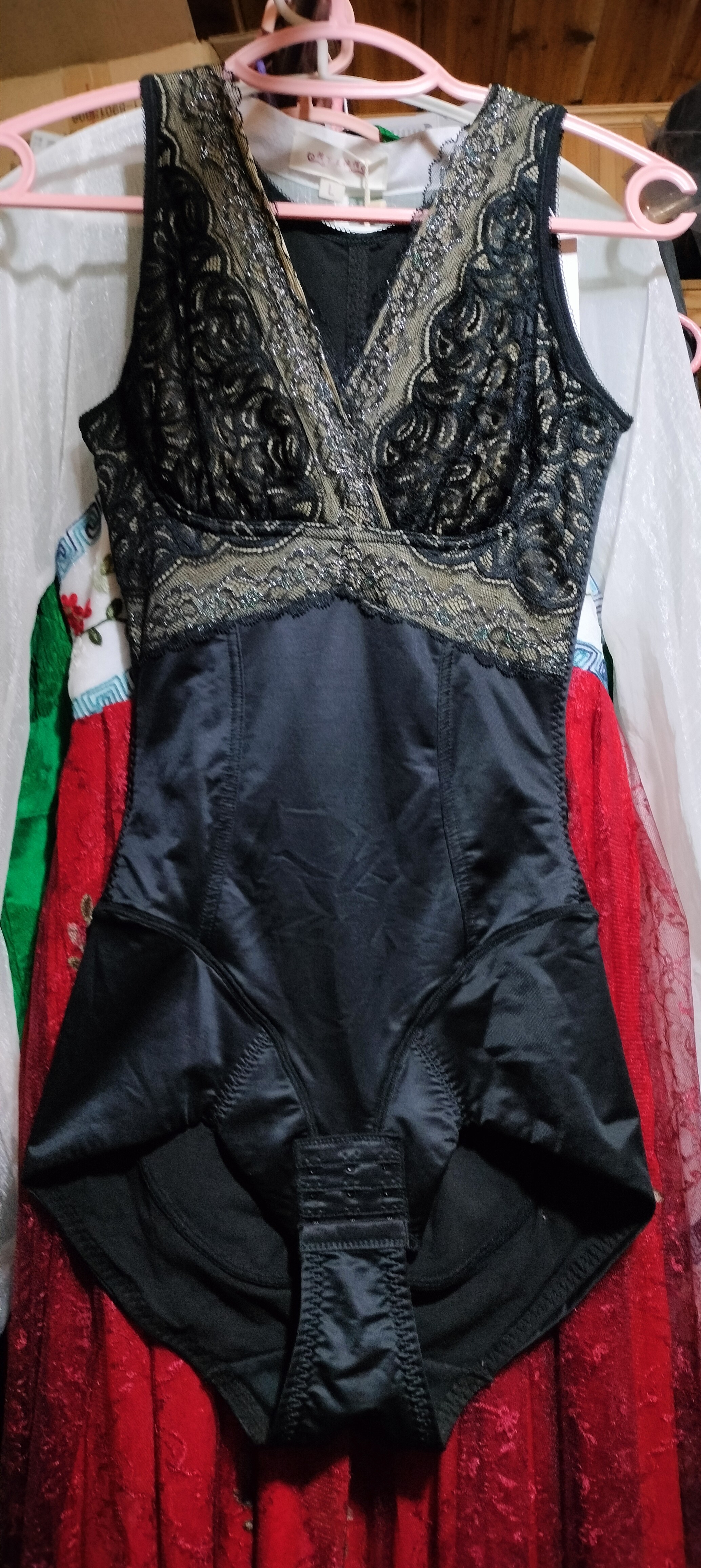 秋季双层保暖连体塑身衣M码腰围平铺50.衣长71建议95斤内