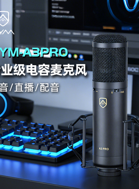 愤怒的调音师AYM A3 Pro大振膜录音棚专业录音录歌直播电容麦克风
