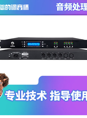 舞台排练室专业数字音频处理器线阵音响DSP音箱电子分频器
