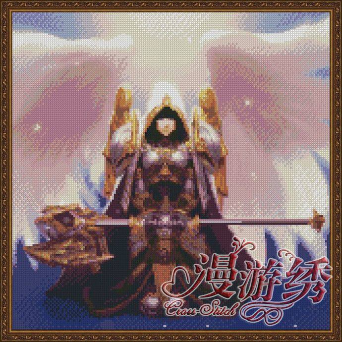 【精准印花】wow*魔兽世界十字绣*t5套神圣牧师*ms0508*非成品