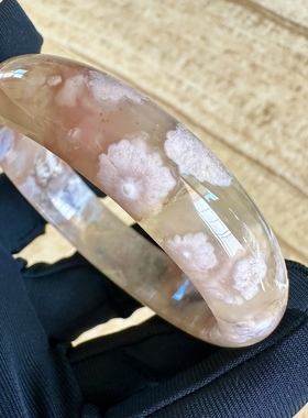 天然百搭飘花生日礼物玛瑙手镯