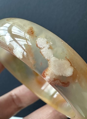 粉红花仙女风硬核单品圆条手镯