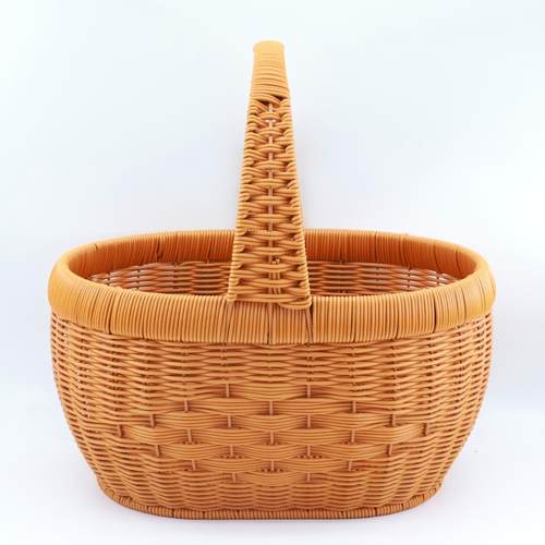 无椭圆形新款采摘野餐收纳篮