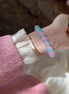 合金玻璃手链 女生盘珠盘玩菩提琉璃手串珠子手饰首饰品新款