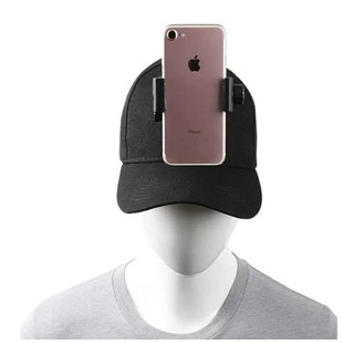 手机头戴支架拍摄视频第一人称视角摄影配件头部手机固定鸭舌帽子